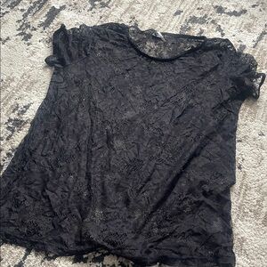 Elegant Black Lace Top